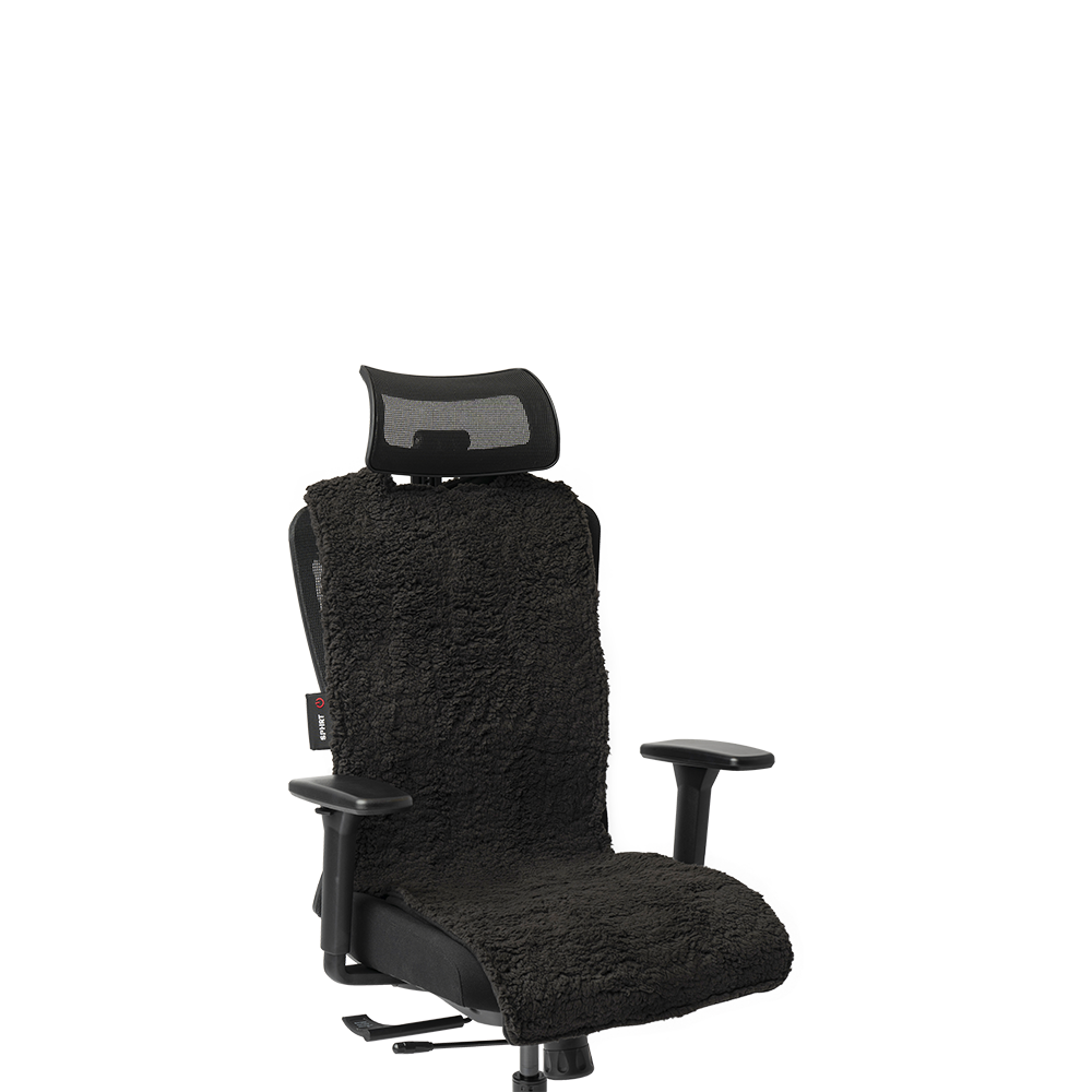 SPHRT Teddy Zwart XL 135x45 | Hoofdsteun design